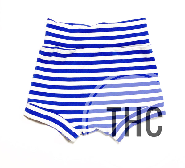 Royal Blue & White Stripes