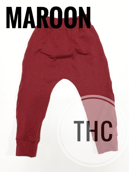 Solid Color Harem Joggers/Crops Multiple Colors