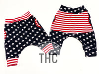 Stars & Stripes Harem Joggers/Crops Design Your Own