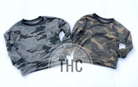 Muted or Gray Camo Lounge Sweater